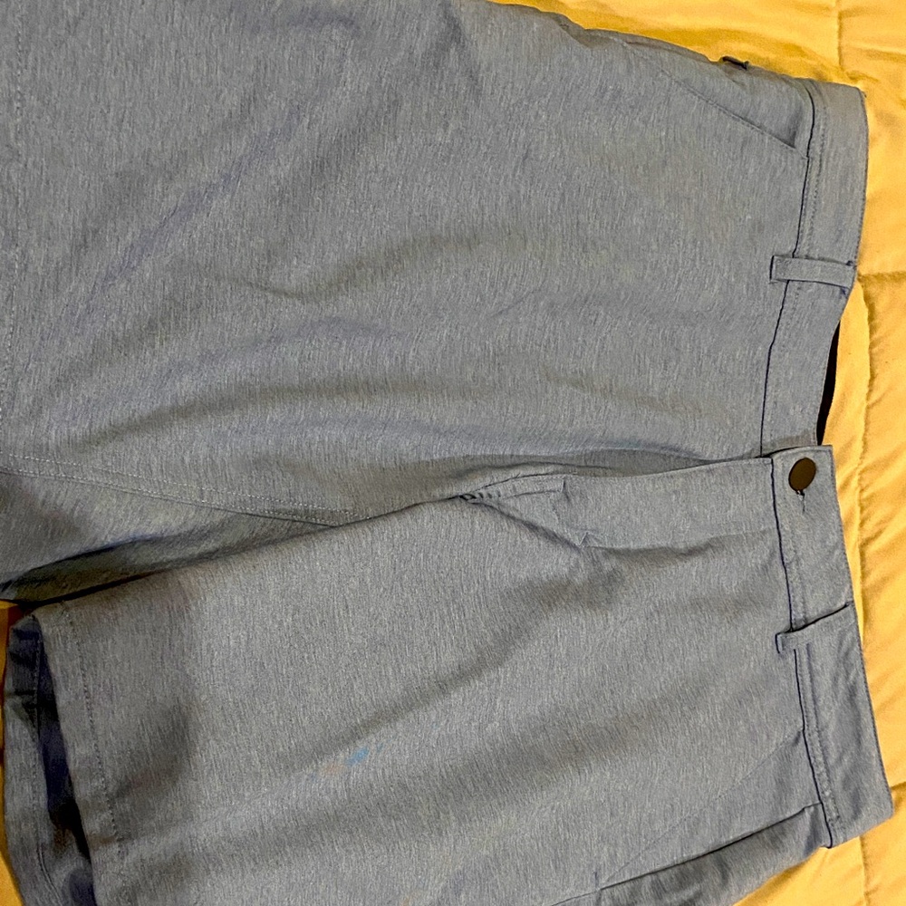 George Men's Light Gray Flat Front Shorts